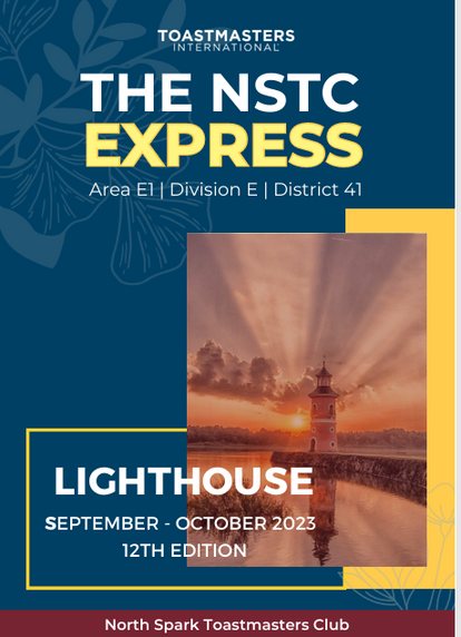 NSTC Express cover with a lighthouse at sunset: Lighthouse