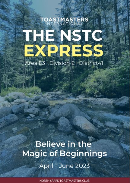NSTC Express cover over a forest stream: Believe in the Magic of Beginnings